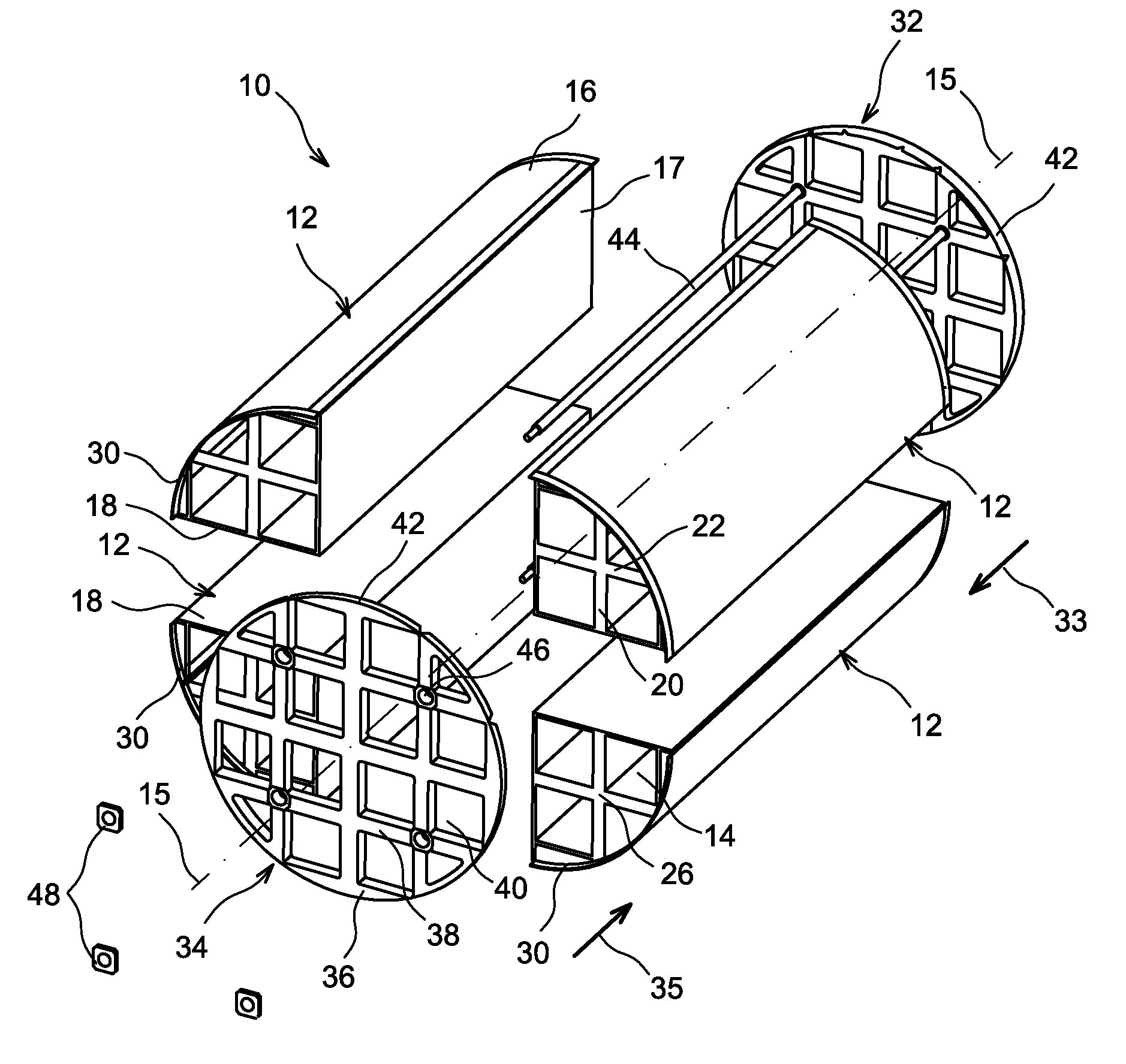 Container for transporting and/or storing radioactive materials