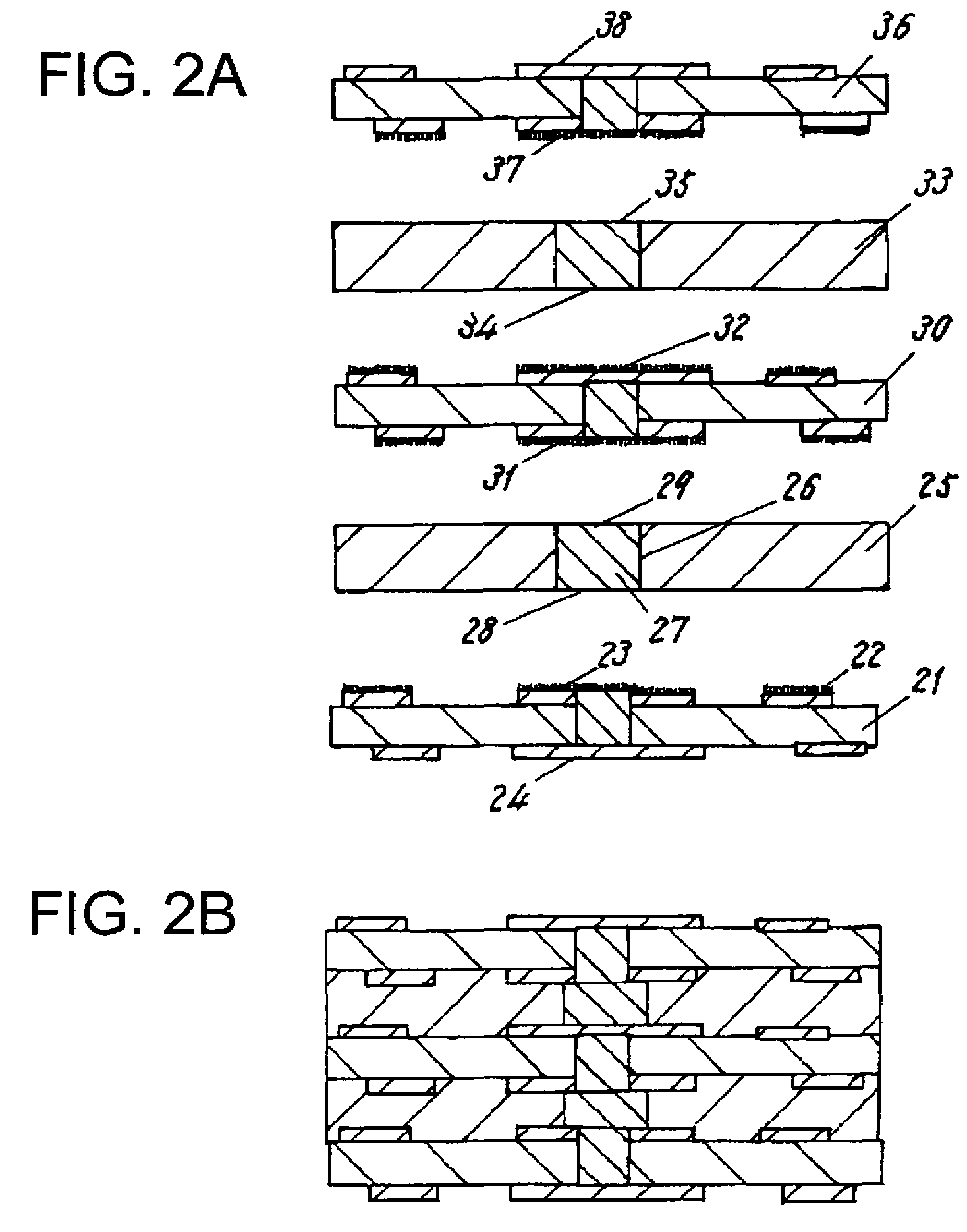 Laminating double-side circuit board, manufacturing method thereof, and multilayer printed circuit board using same