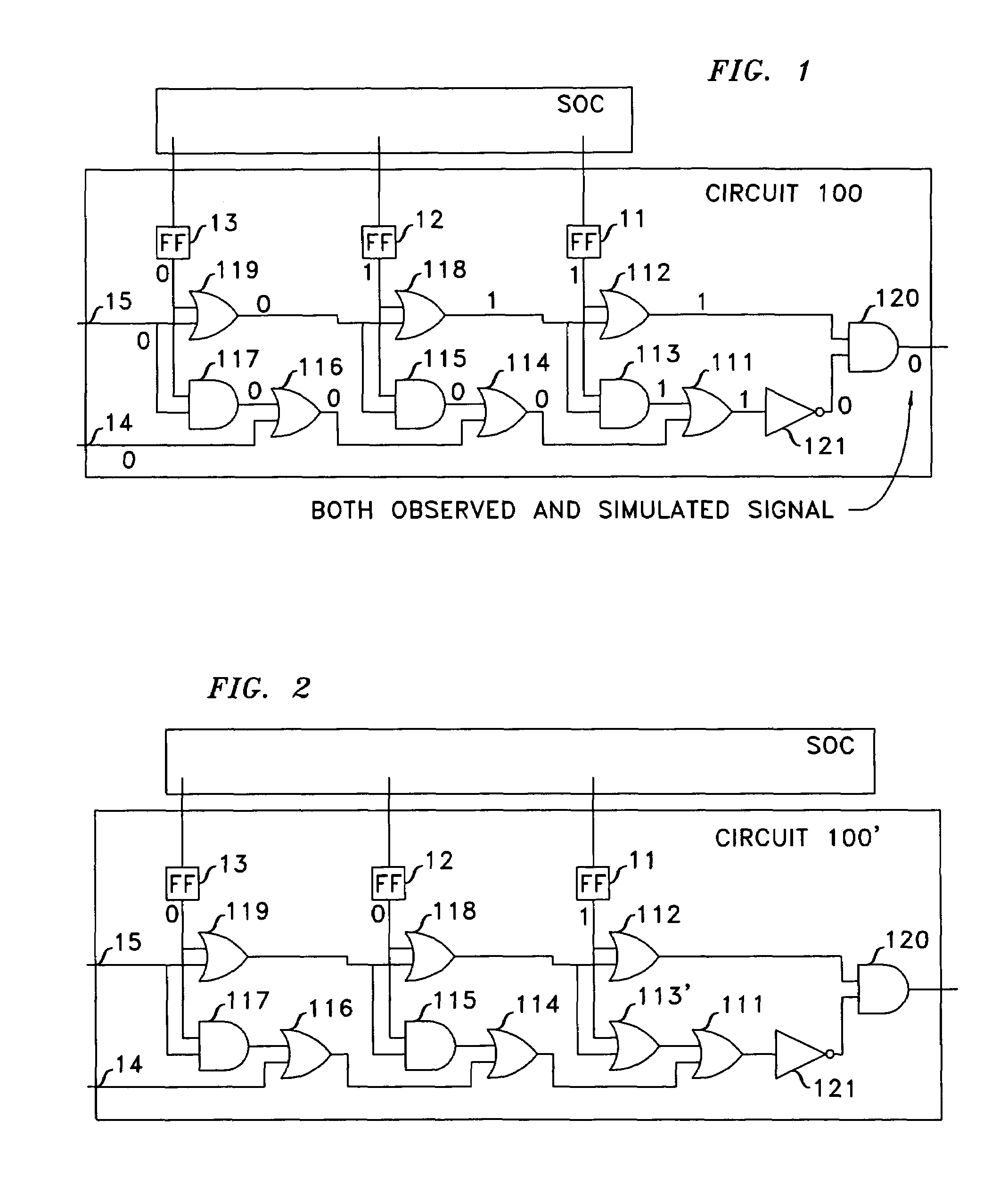 Method to locate logic errors and defects in digital circuits