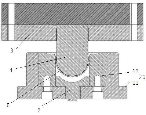 Forming method for pultrusion machining of hemispherical parts