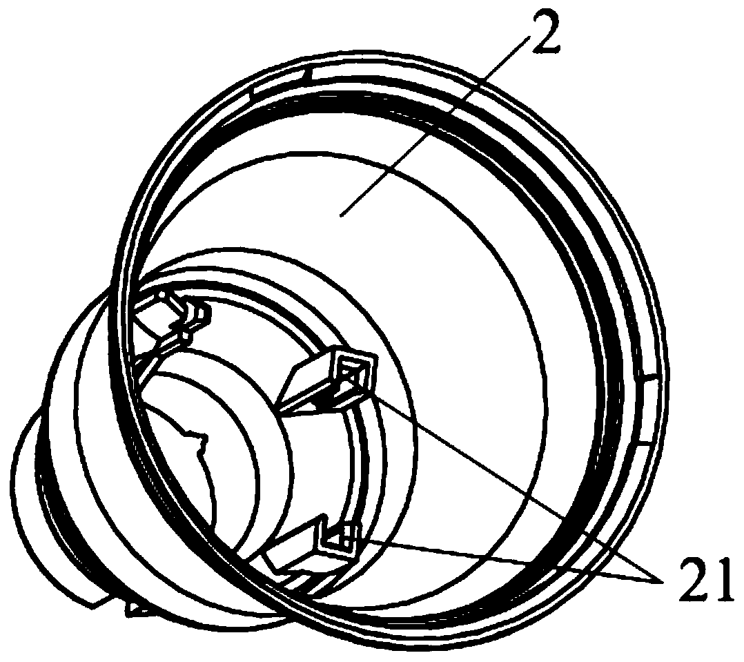 A microwave induction led bulb