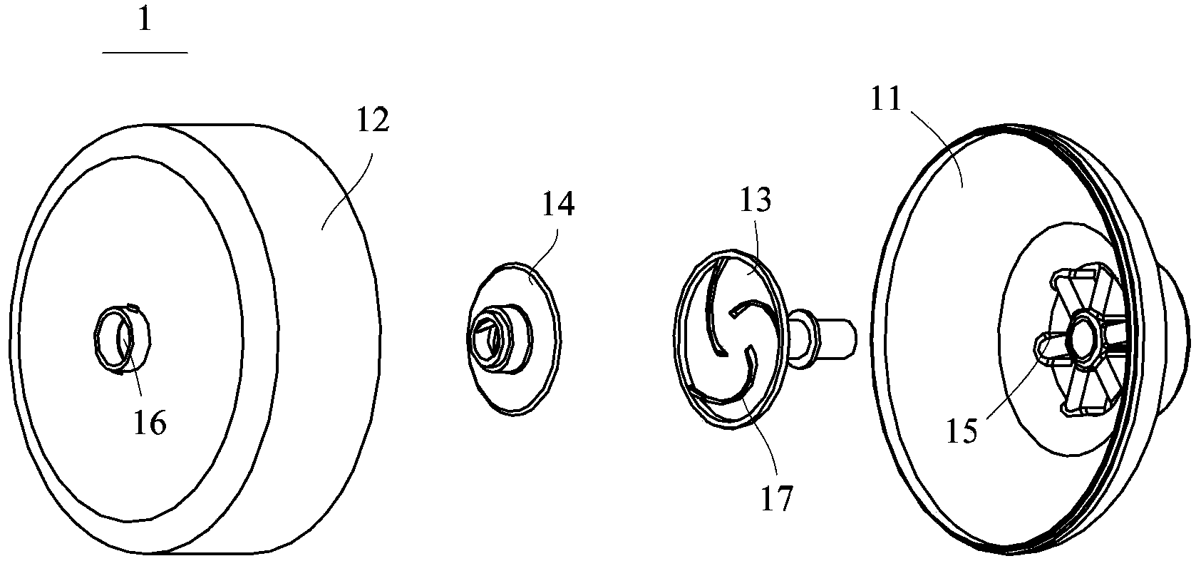 Gas-water separator and cleaning device