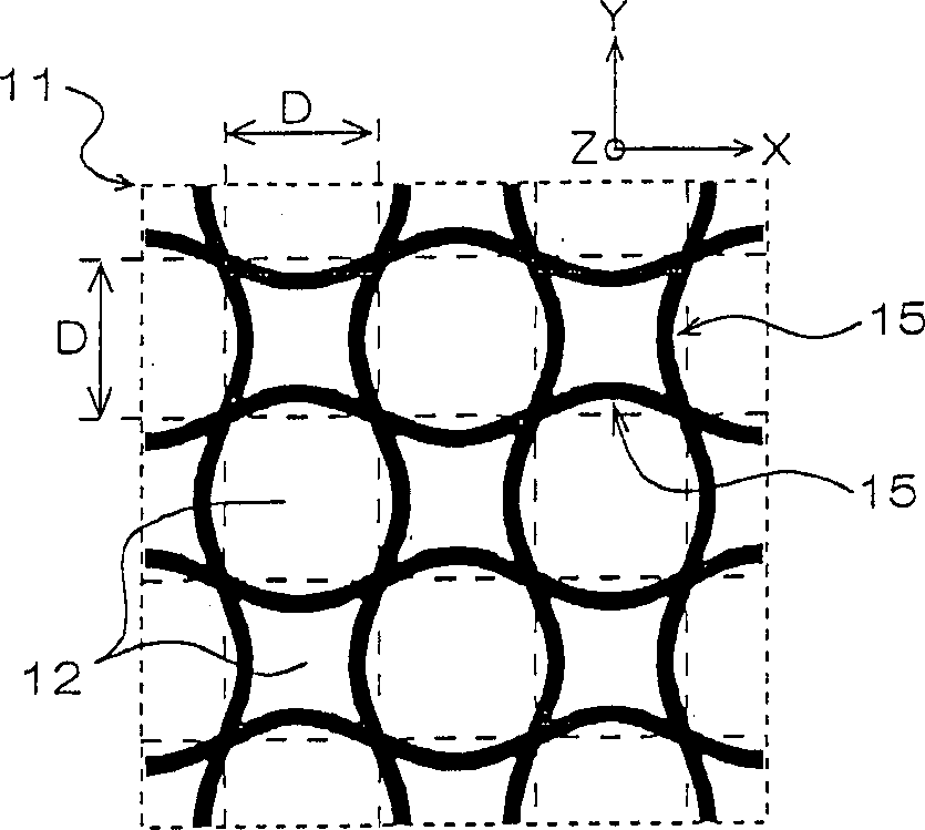 Corrugated wall honeycomb structure and production method thereof