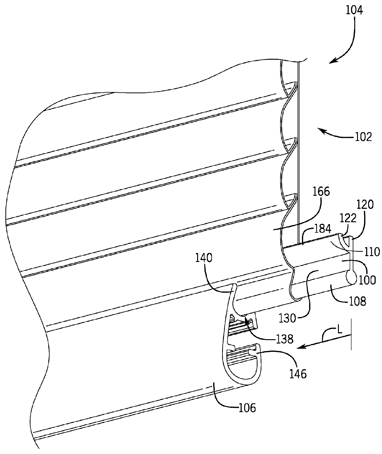 Attachment member for an architectural covering