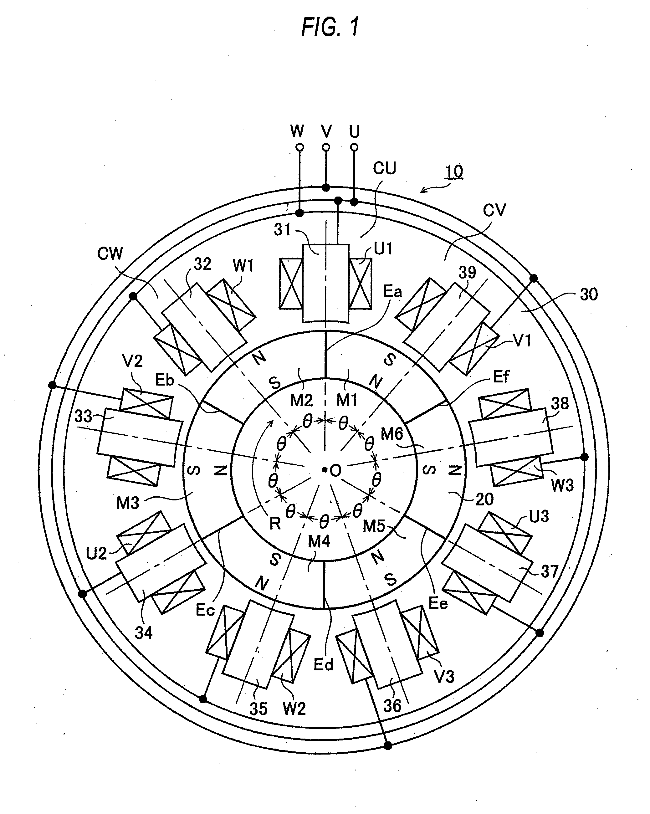 Control device for three-phase brushless motor