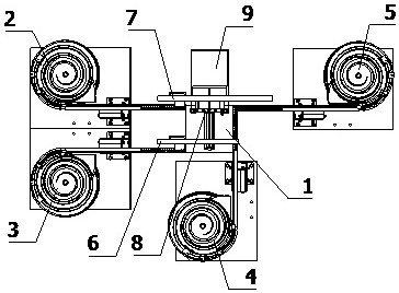 A bolt and nut automatic knob assembly equipment