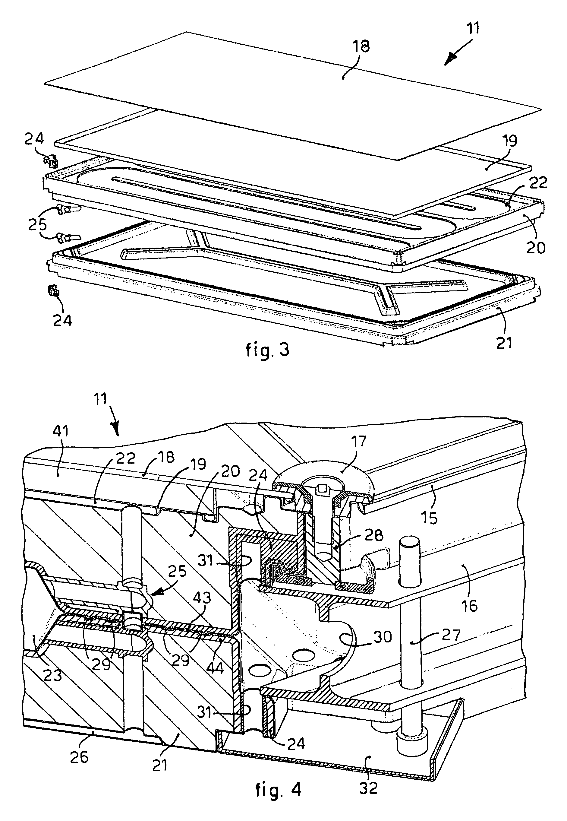 Modular panel for making covering structures for walls, covering structures or walls and method