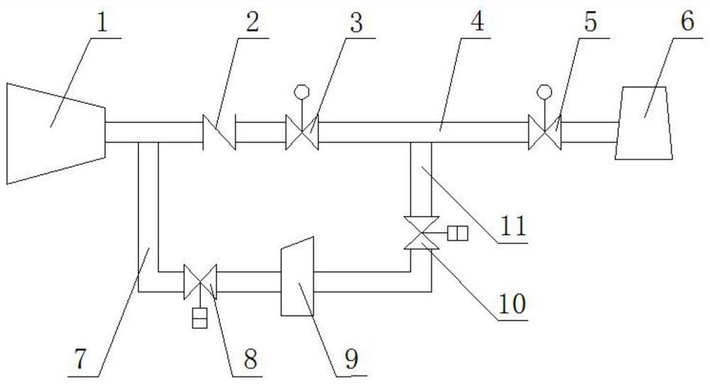 A large-scale blast furnace blower unit check valve auxiliary opening device and operation method