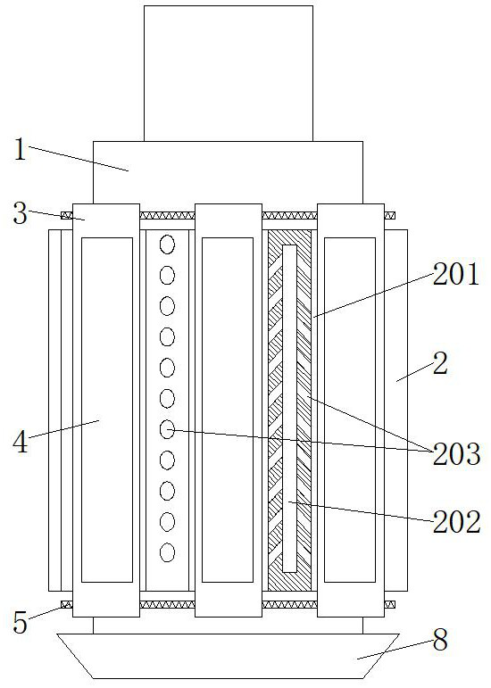 A polishing device for ensuring the blank surface of hydraulic parts