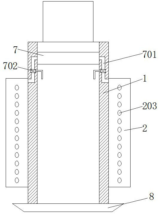 A polishing device for ensuring the blank surface of hydraulic parts