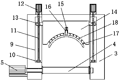 Receiving device for organic glass bar extruder