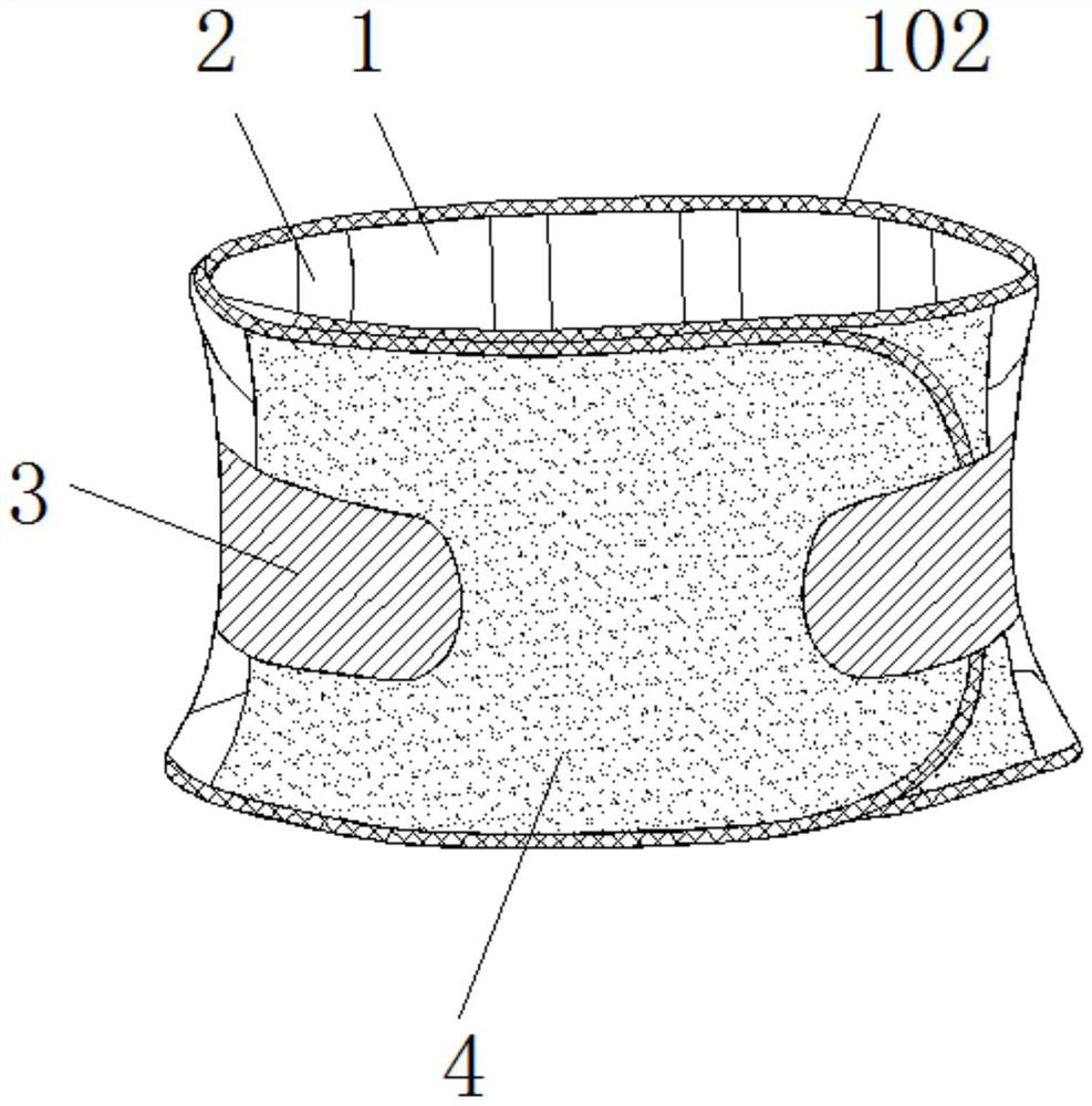 Novel multifunctional combined health-care waist support belt and preparation method thereof