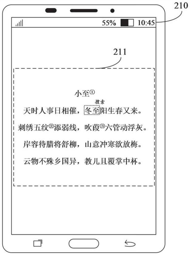 Text display method and device