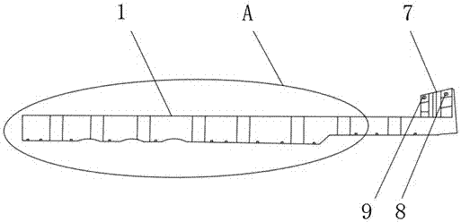 Vehicle transport semitrailer of specific vehicle body dimension