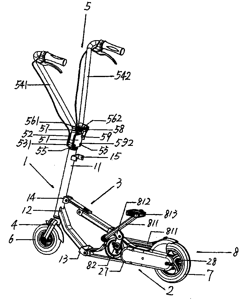 Portable pedal bike with plastic body