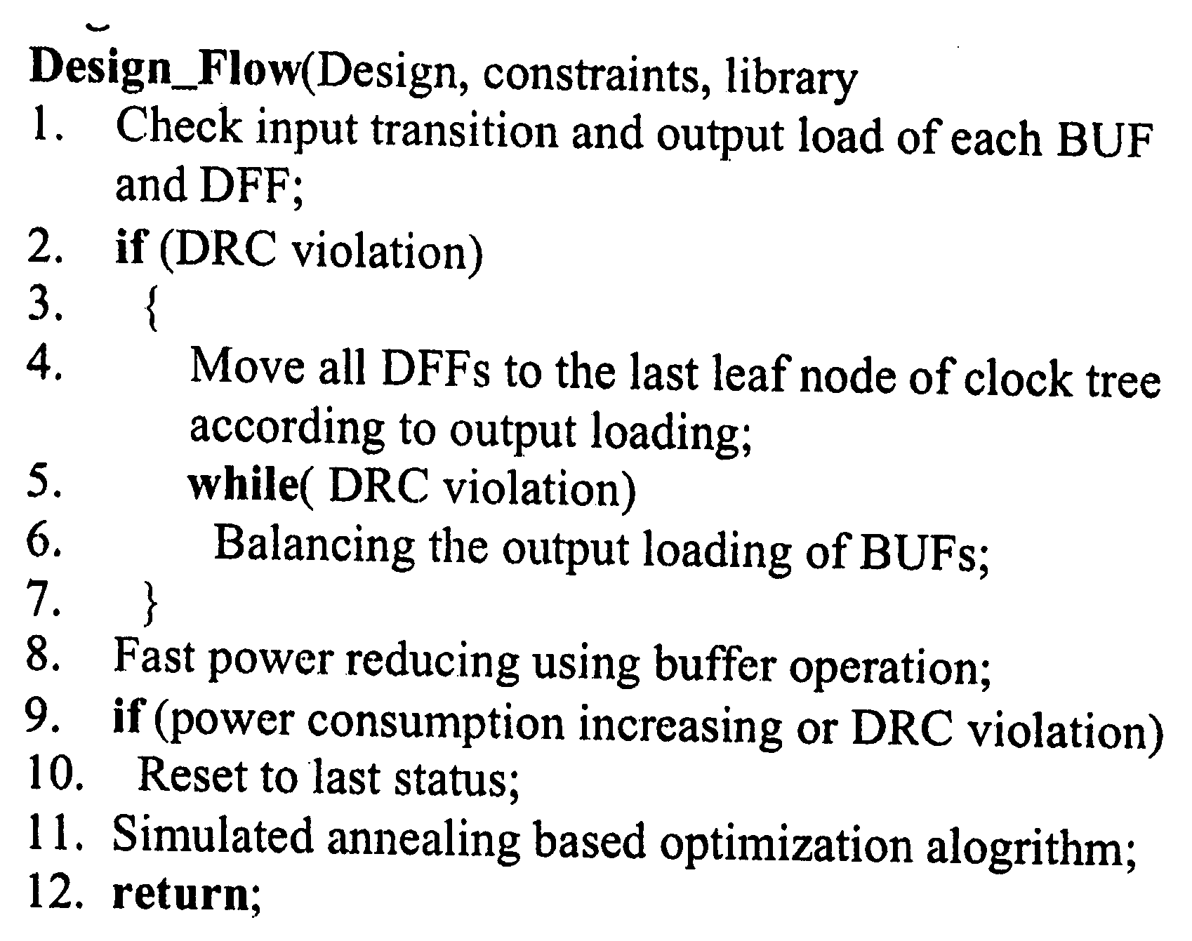 Clock tree synthesis for low power consumption and low clock skew