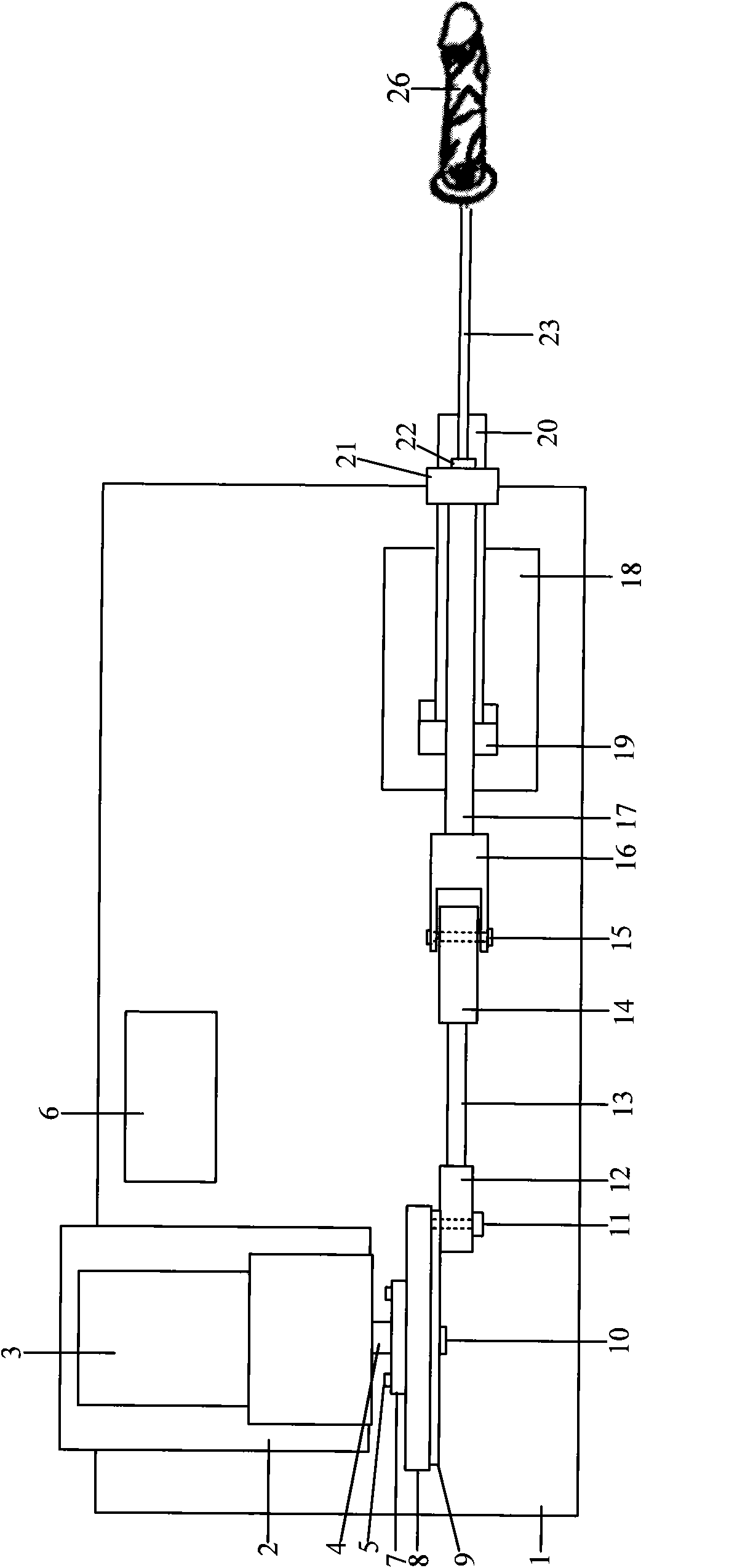 Drawing type female masturbation device