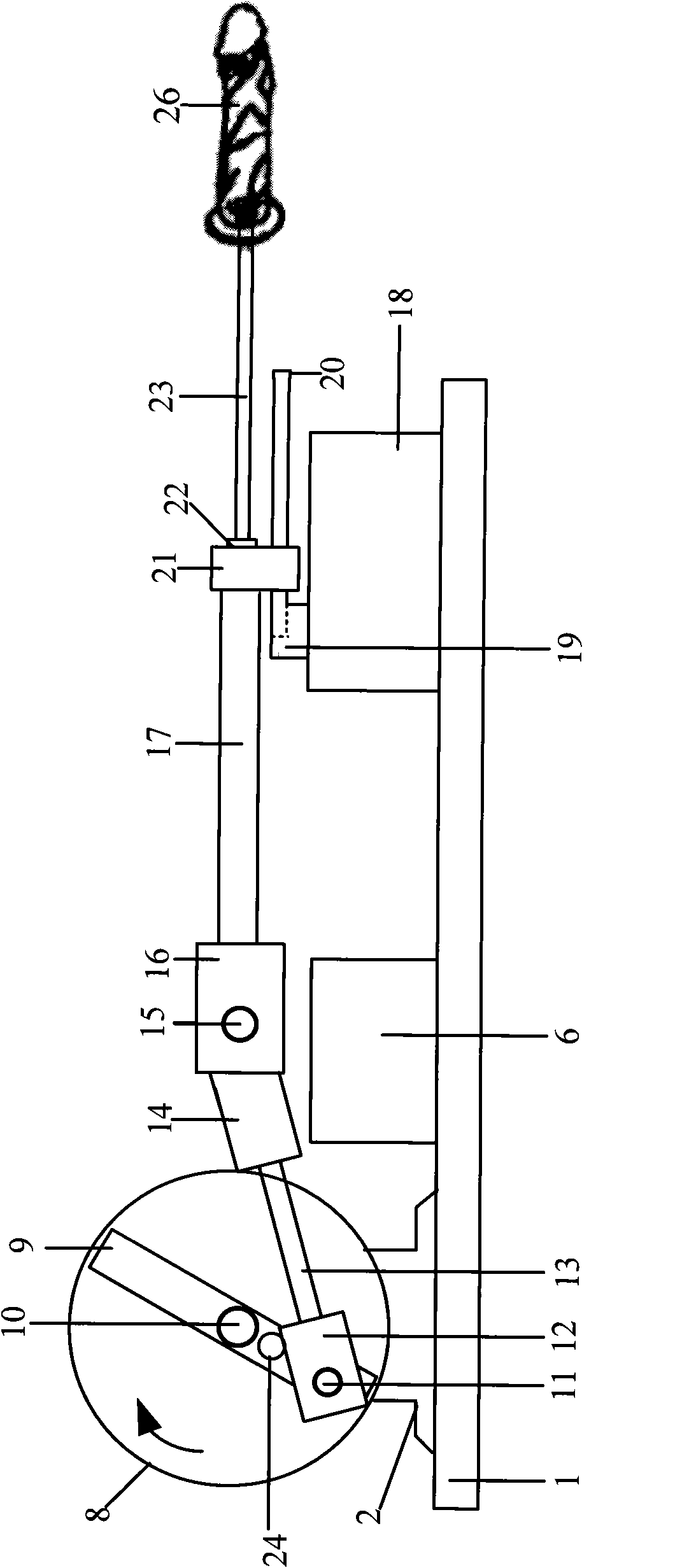 Drawing type female masturbation device