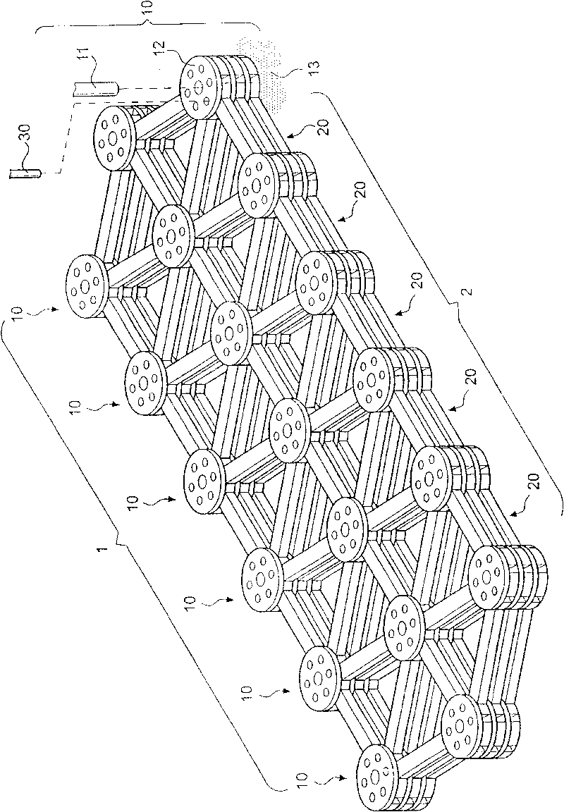 Trussed-beam roomage embankment and wall structure