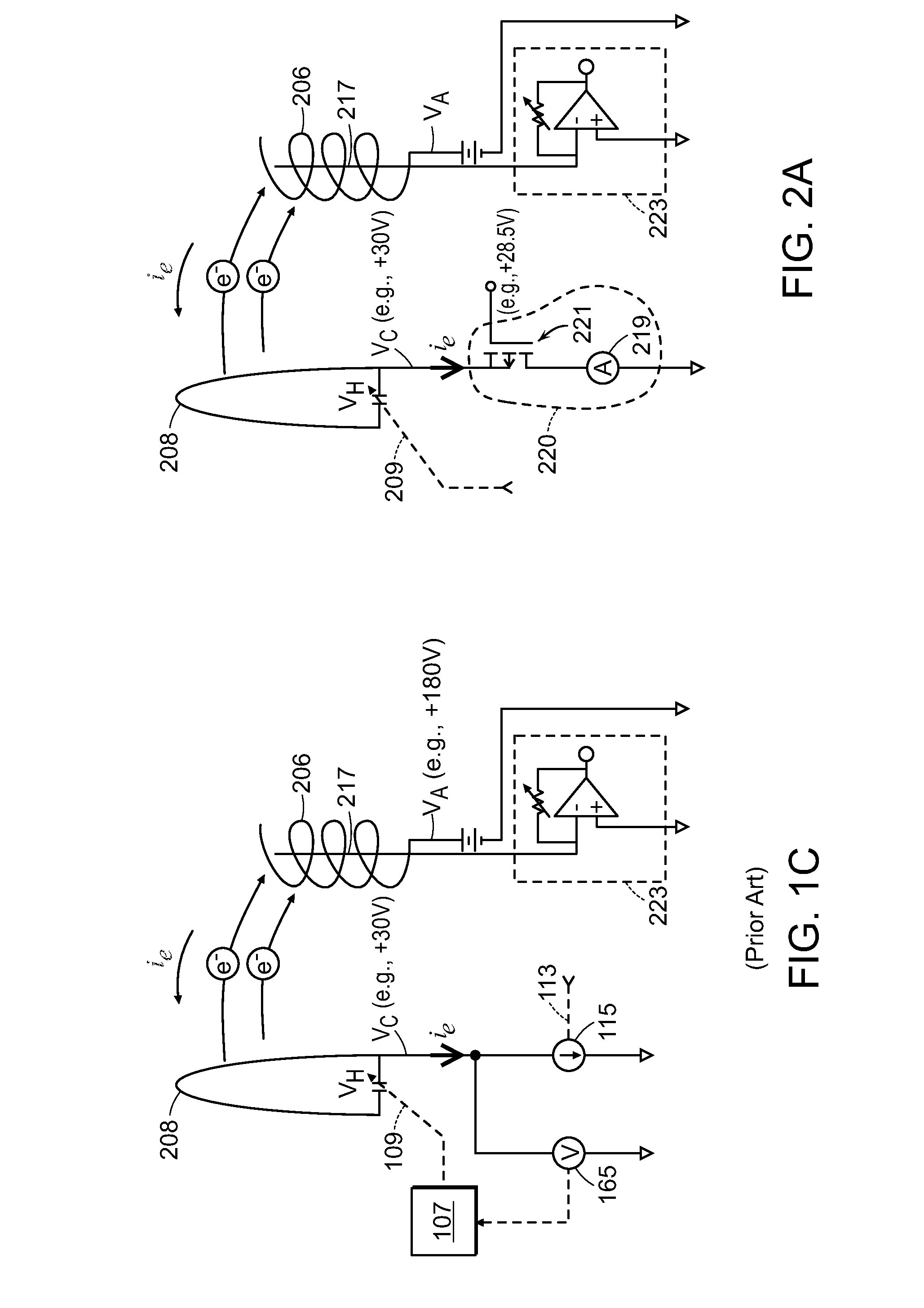 Ionization Pressure Gauge With Bias Voltage And Emission Current Control And Measurement