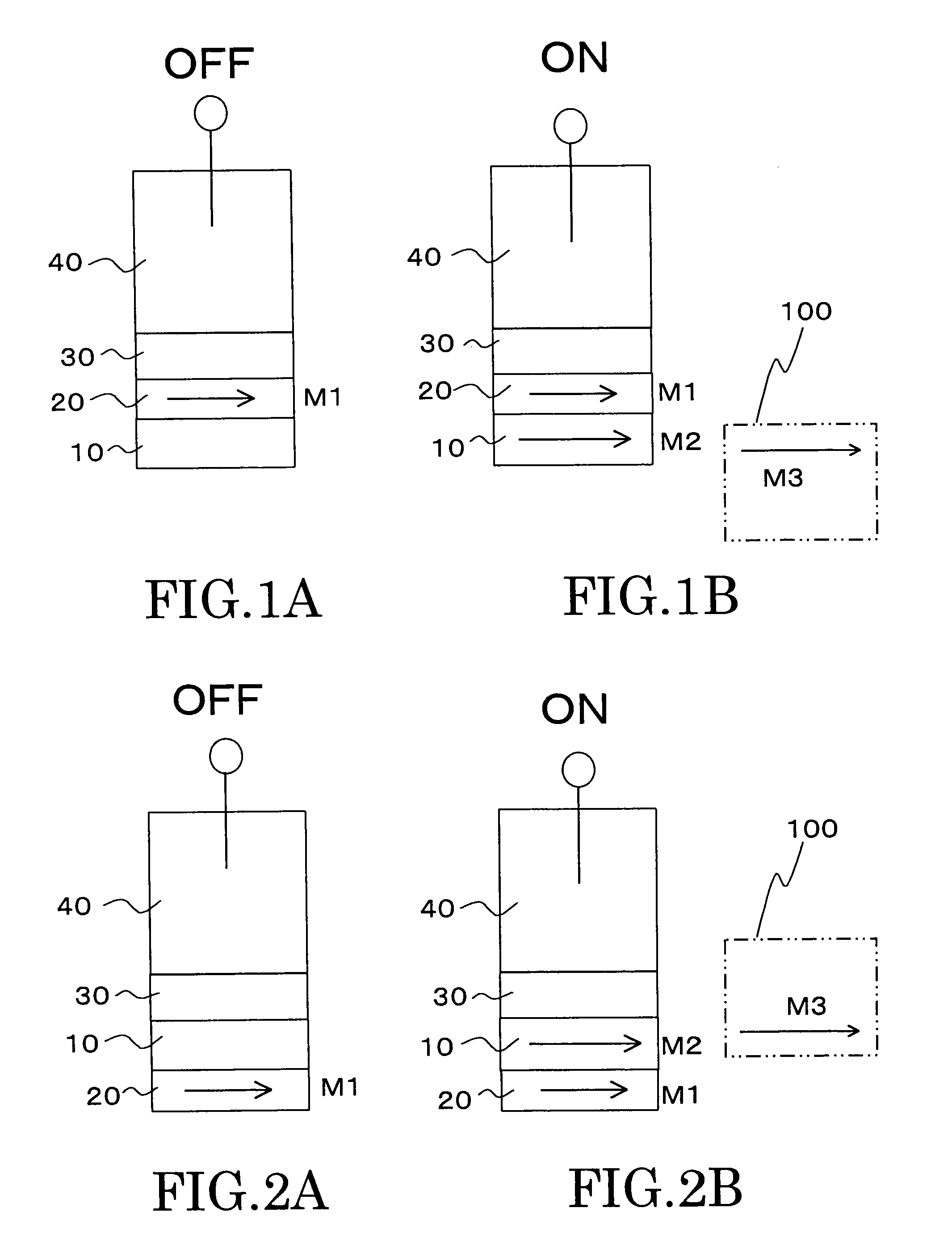 Magnetic switching element and a magnetic memory