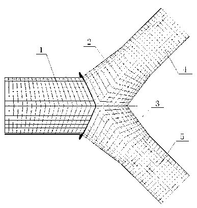 Flat steel bifurcated pipe and manufacturing method thereof
