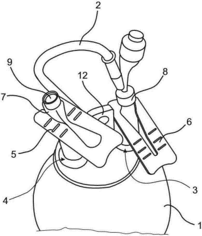 Container for drainage of fluids or wound secretion