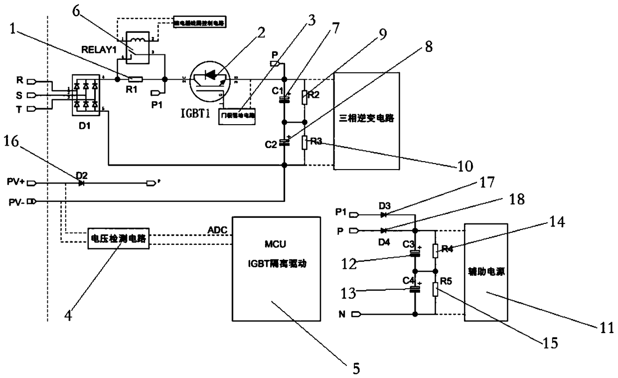 Automatic alternating current and direct current switching power supply system