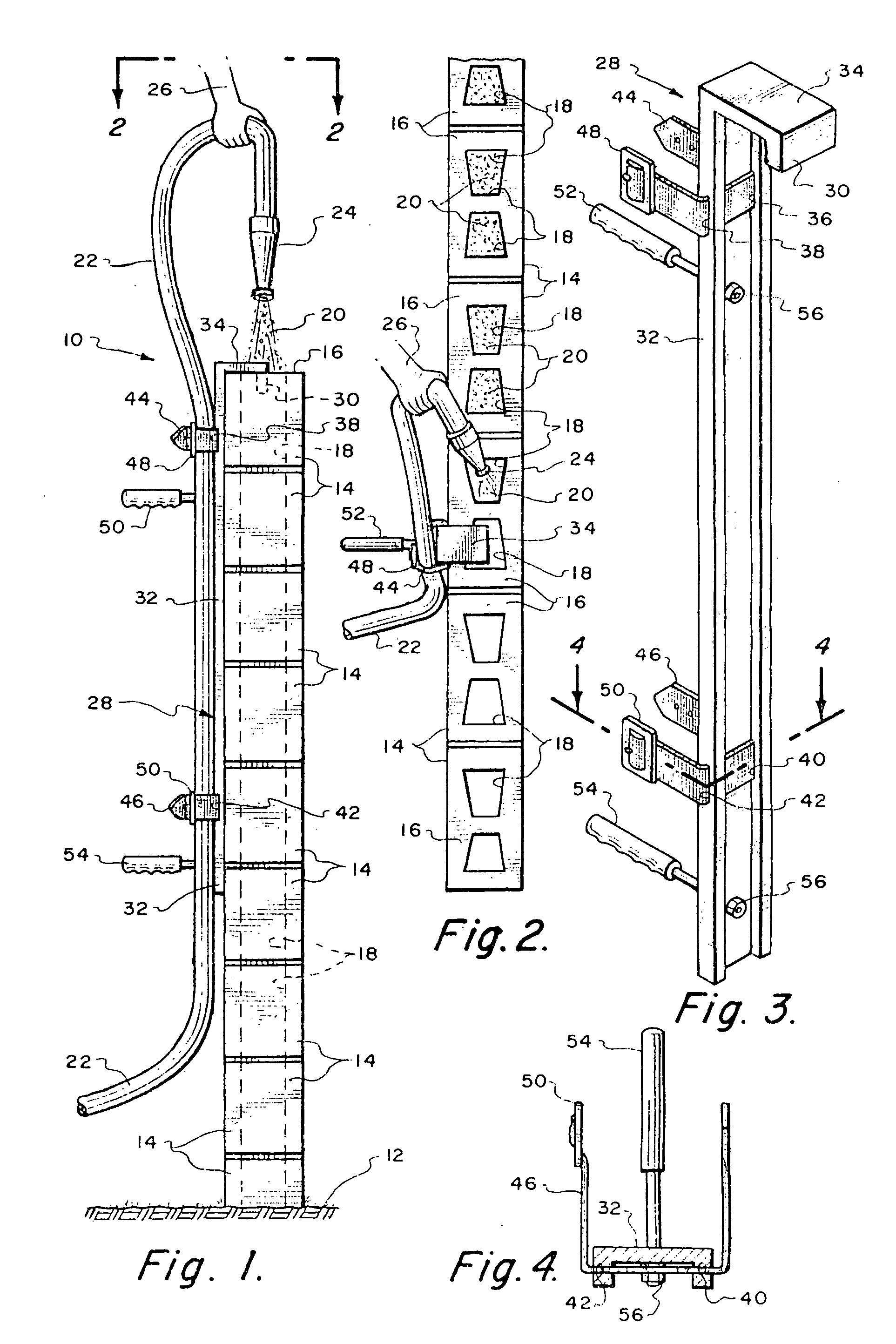 Holder for a concrete slurry hose