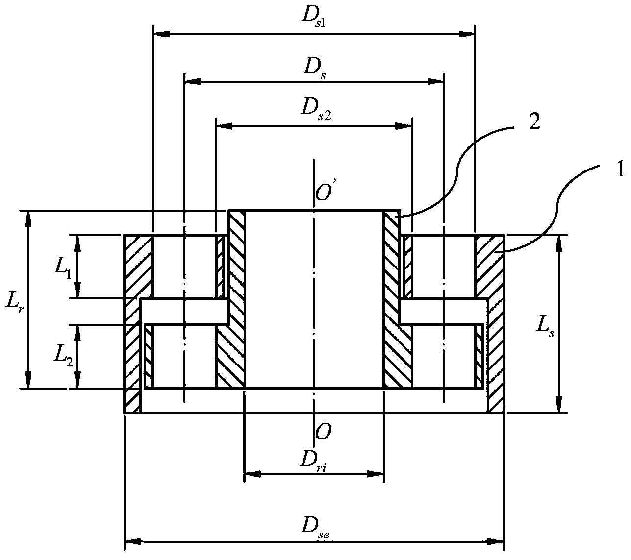 Turbine stator and rotor combination piece for linear projection blade and turbine motor