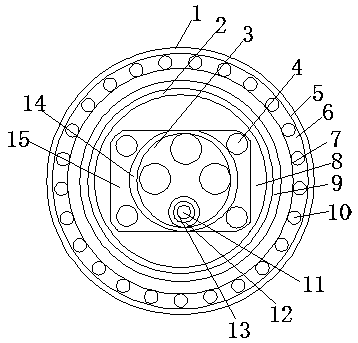 A fire-resistant cable for aerospace