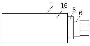 A fire-resistant cable for aerospace