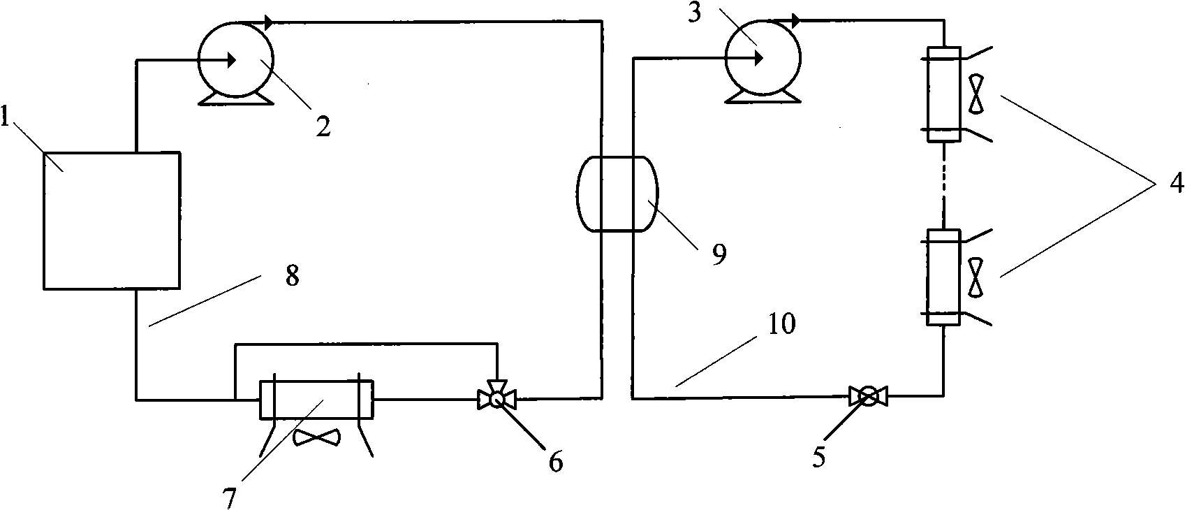 Exhaust heat heating system of fuel cell vehicle