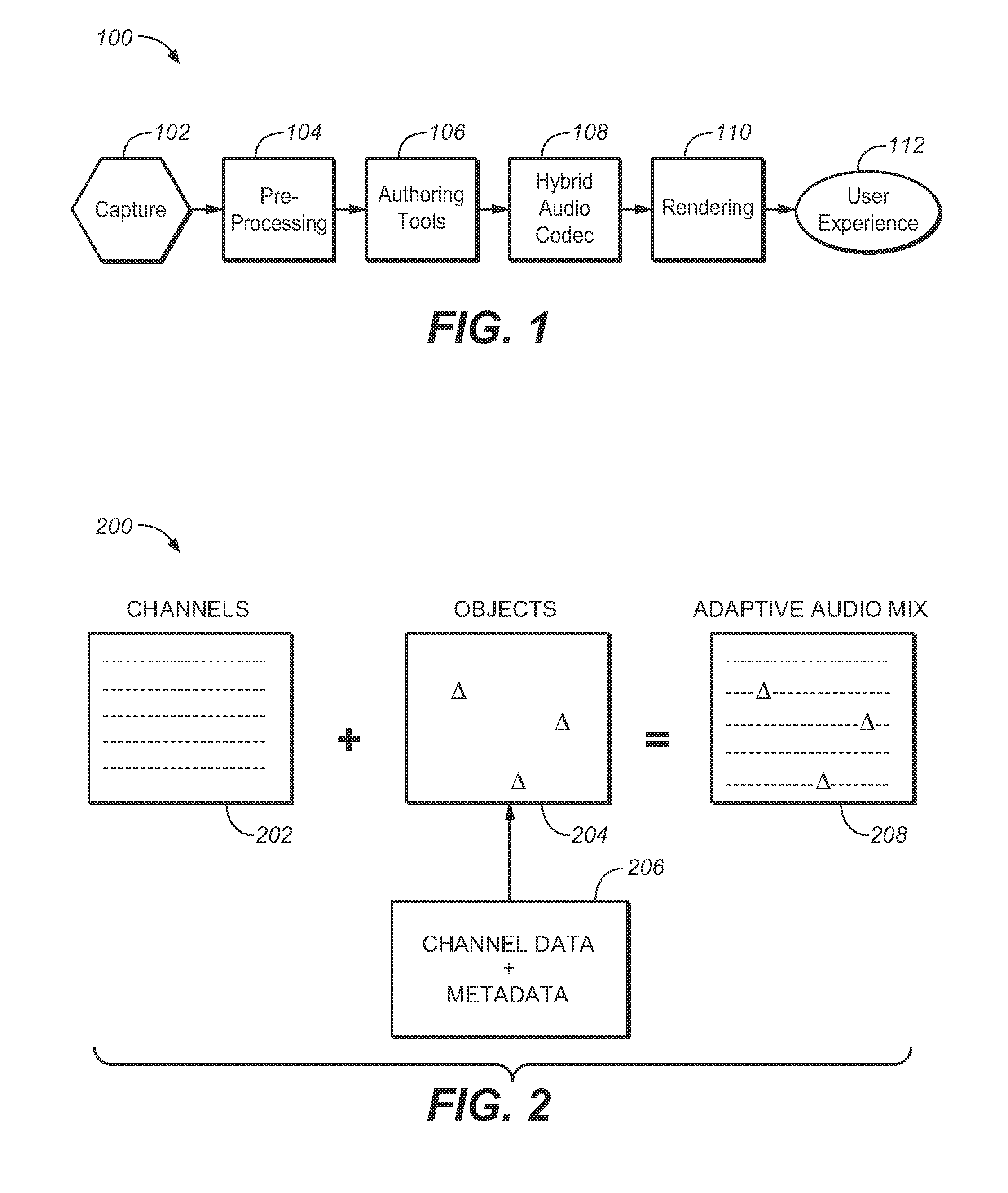 System and method for adaptive audio signal generation, coding and rendering