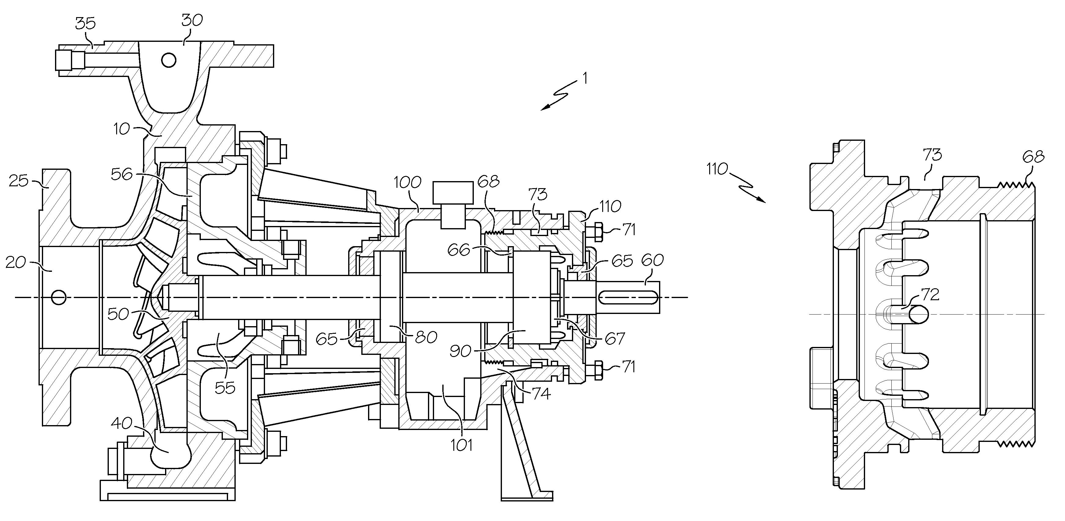 Bearing carrier with multiple lubrication slots