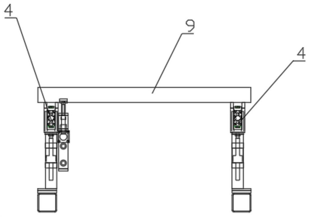 Wooden door four-side saw with trough-shaped workbench and sawing method thereof