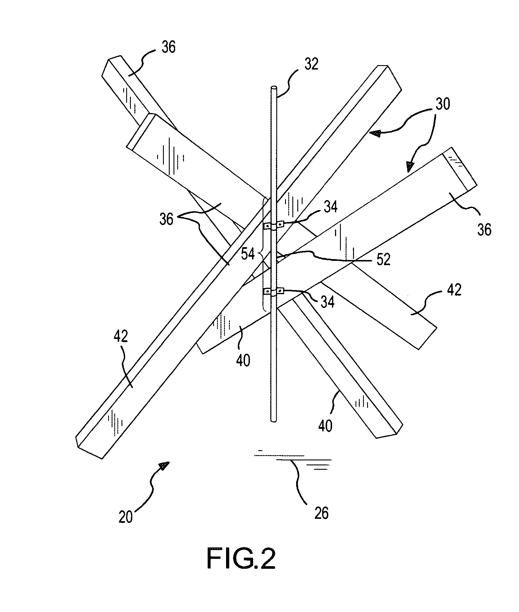 Tetrapod control device and method for stabilizing, depositing and retaining windblown particles