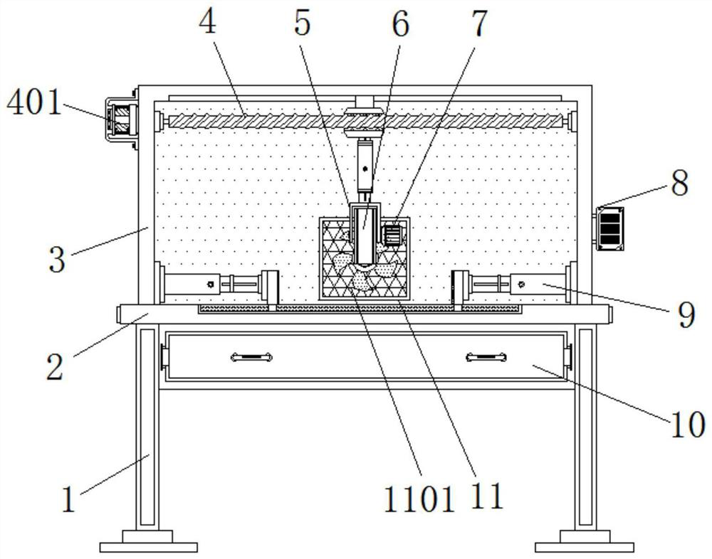 Environment-friendly polishing device for automobile precision part machining