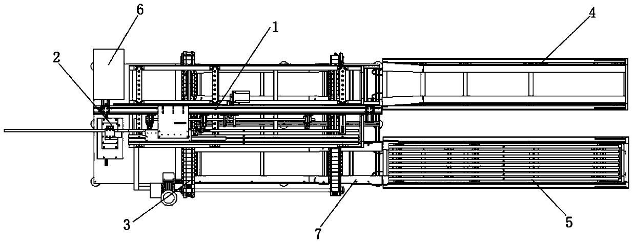 Bamboo strip feeding machine