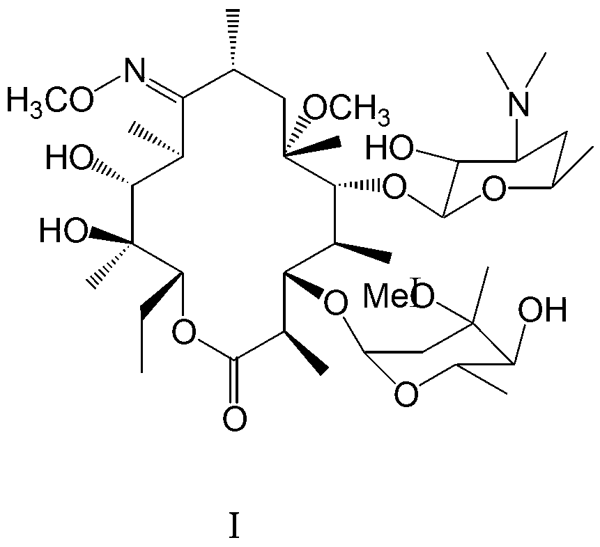A preparation process of a clarithromycin impurity O or similar compounds
