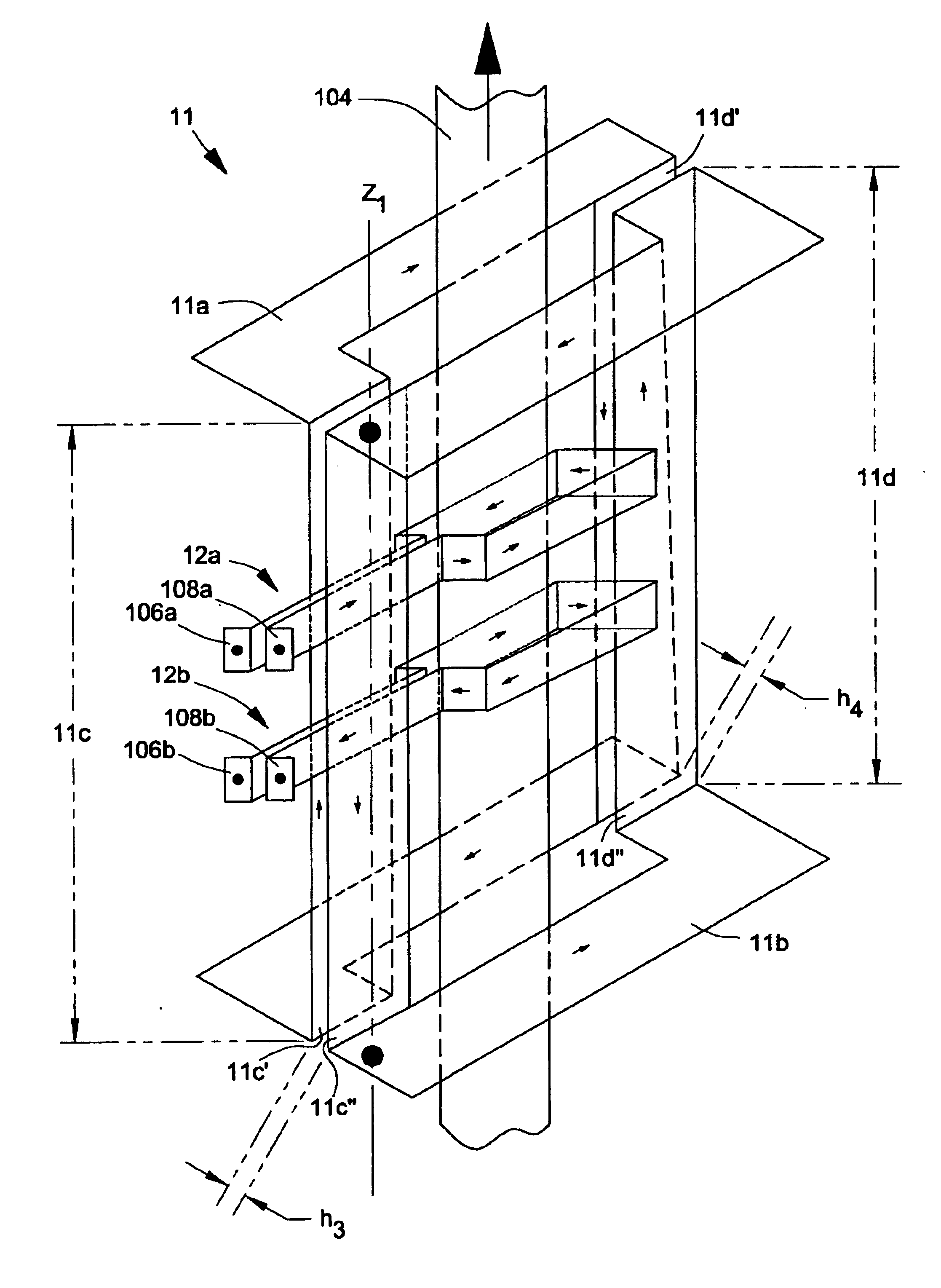 Electromagnetic shield for an induction heating coil