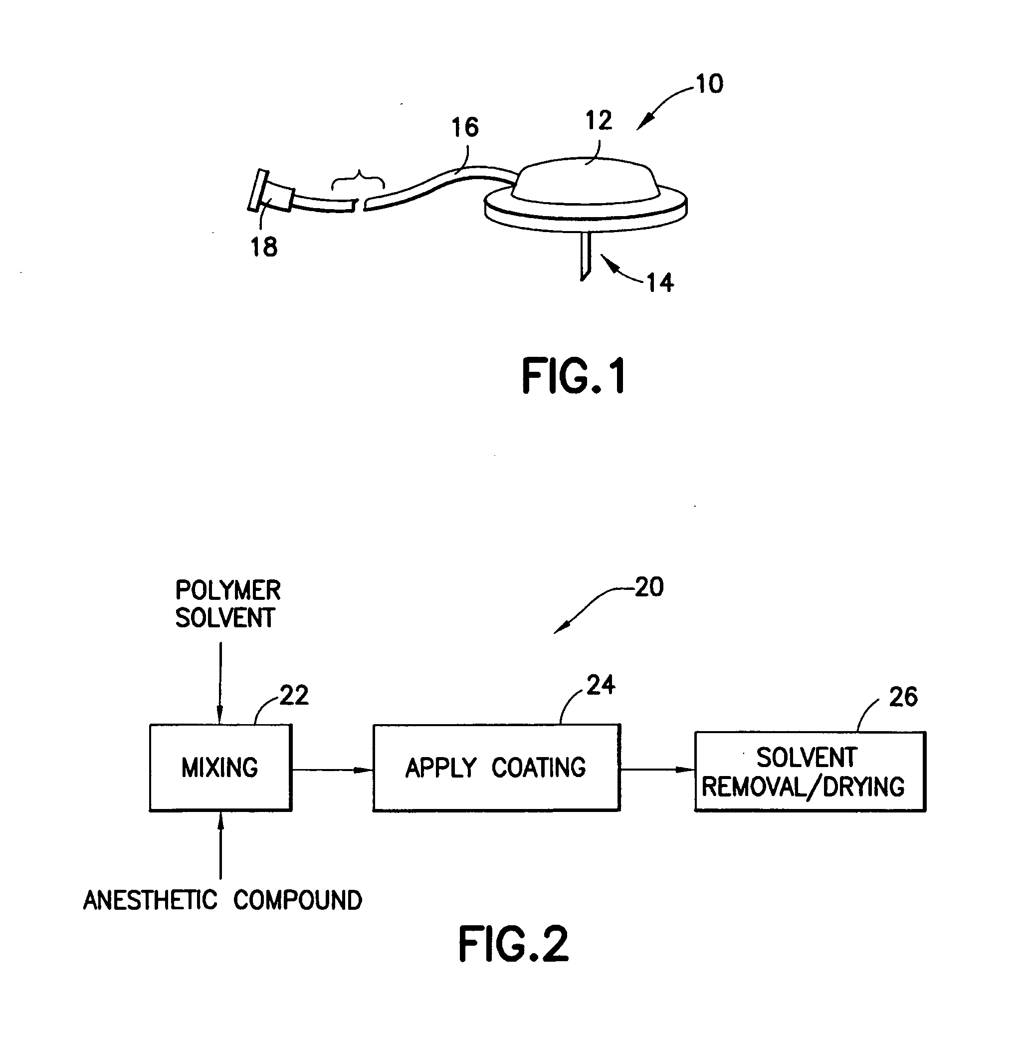Infusion set with anesthetic compound