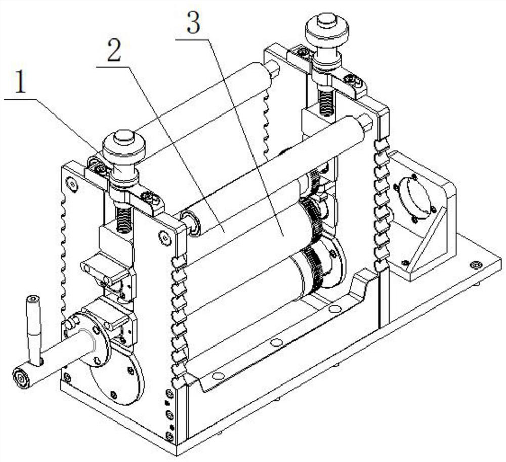 Manual cam elastic adjusting device for circular knife machine