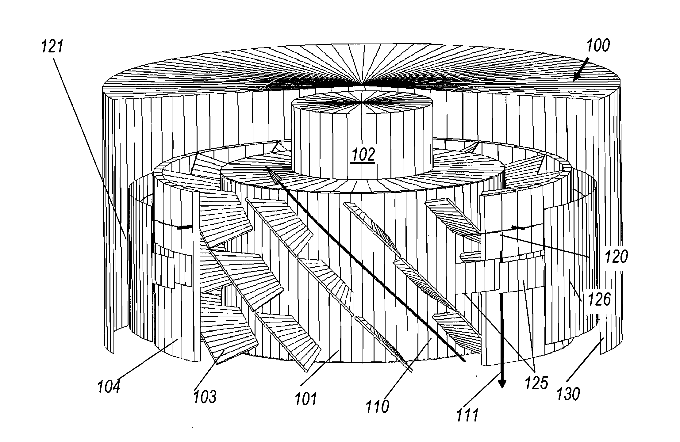 Heat sink with helical fins and electrostatic augmentation