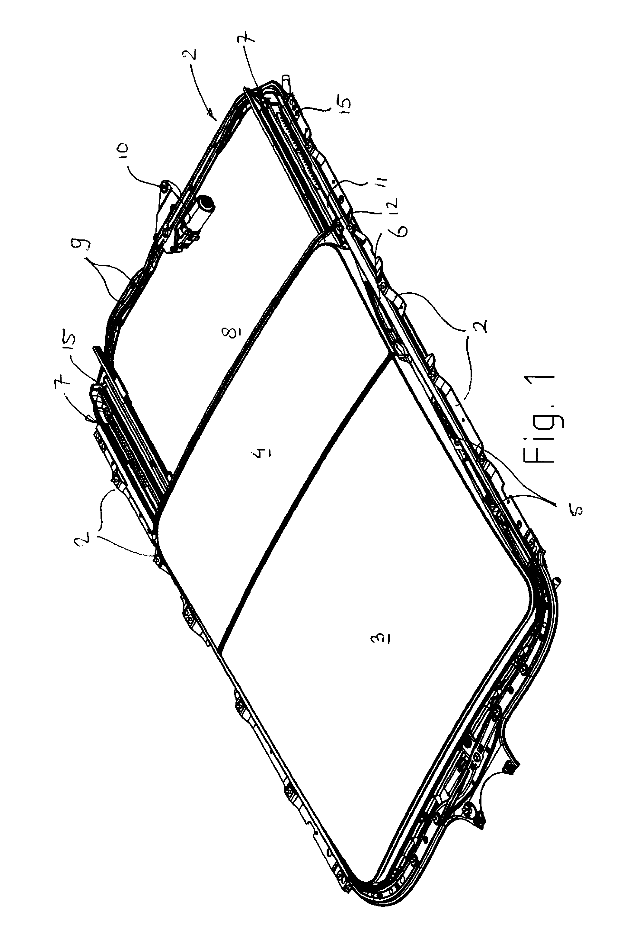 Roof assembly and method of mounting a sieve member