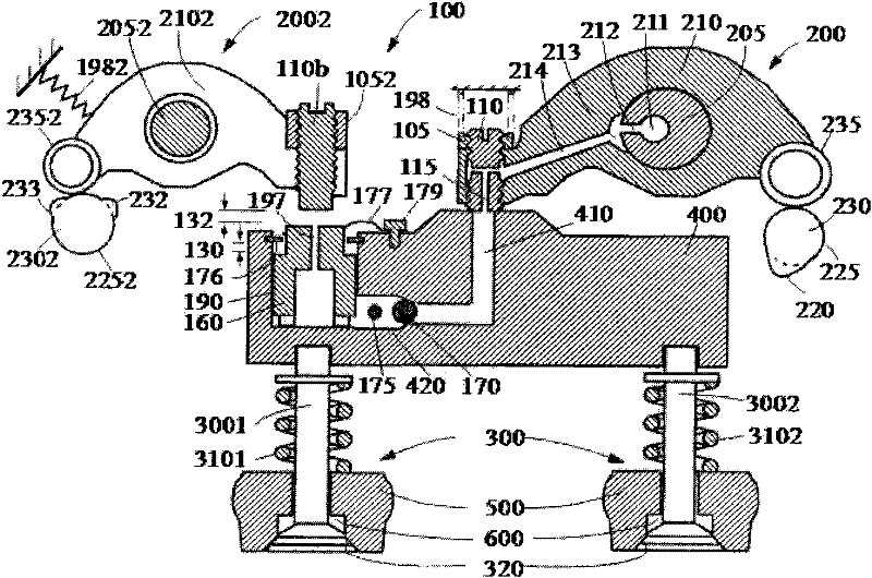 Brake positioning control method and positioning mechanism for engine