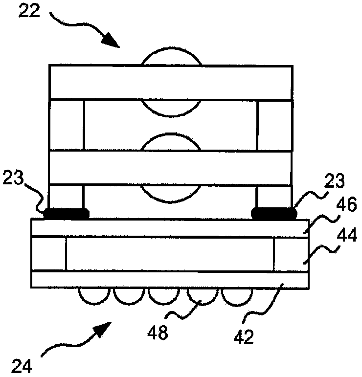 Wafer level camera module with snap-in latch