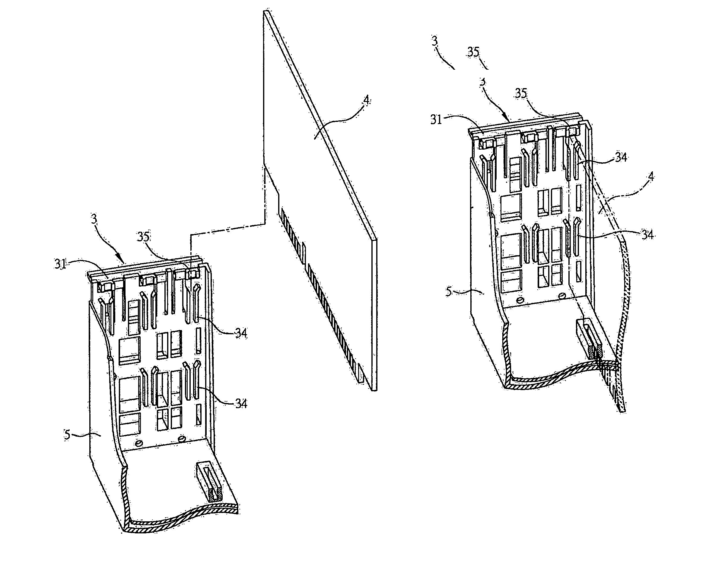Fastening structure for add-on card