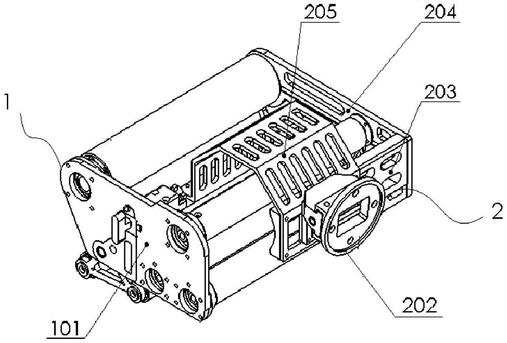 A nuclear facility surface decontamination device adapted to the hot chamber environment