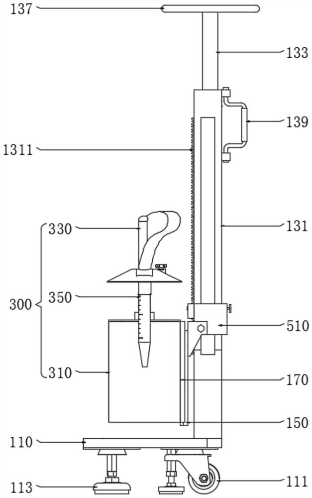 Chest drainage device for pneumology department